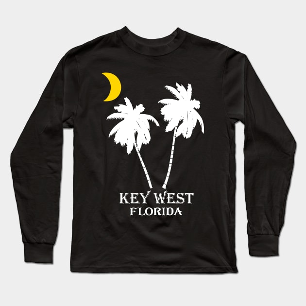 Key West, Fl Vacation Nights On The Beach Long Sleeve T-Shirt by TexasTeez